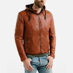 Theseus Racer Leather Jacket // Cognac Brown (Standard Midweight // X-Small)