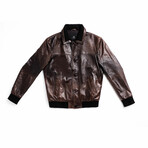 Zeus Blouson Leather Jacket // Crown Gold (Standard Midweight // X-Small)