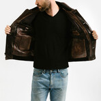 Zeus Blouson Leather Jacket // Crown Gold (Standard Midweight // X-Small)