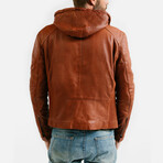 Theseus Racer Leather Jacket // Cognac Brown (Standard Midweight // X-Small)