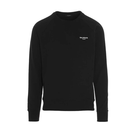 Logo Cotton Sweatshirt // Black, White (2XL)