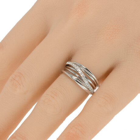 Fascino 18K White Gold Diamond Ring // Ring Size: 7.25 // Store Display