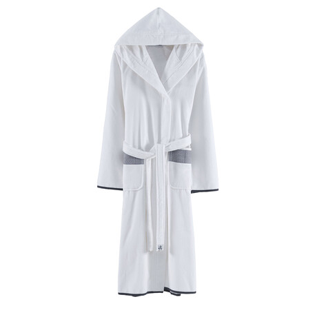 Brooks Brothers Ottoman Rolls Bathrobe // Anthracite