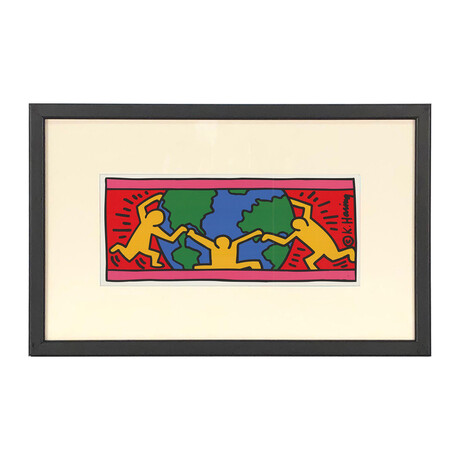 Keith Haring // World // 1998 Offset Lithograph