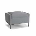 Melrose Ottoman (Slate)