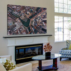 Chicago Aerial Print on Wrapped Canvas (8"H x 12"W x 1.5"D)