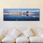 Glacial Still Print on Wrapped Canvas (5"H x 15"W x 1.5"D)