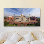 Taj Mahal Print on Wrapped Canvas (6"H x 12"W x 1.5"D)