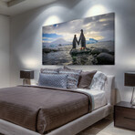 Penguin Love Print on Wrapped Canvas (6"H x 12"W x 1.5"D)