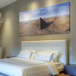 Egypt Pyramid Print on Wrapped Canvas (6"H x 12"W x 1.5"D)