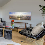 Shanghai Sunrise Print on Wrapped Canvas (5"H x 15"W x 1.5"D)