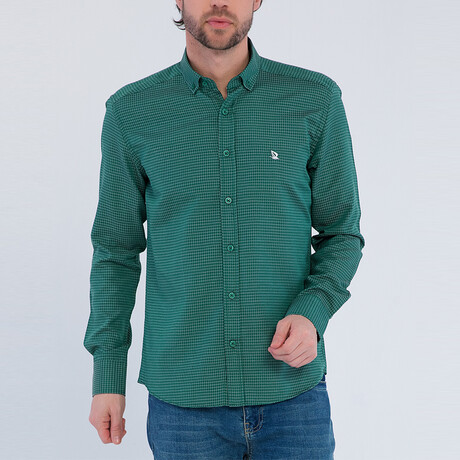 Eric Long Sleeve Button Up Shirt // Green (S)
