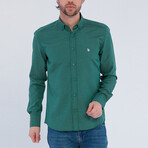 Eric Long Sleeve Button Up Shirt // Green (L)