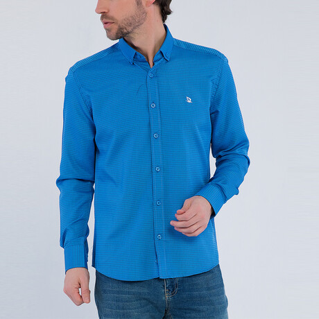 Dean Long Sleeve Button Up Shirt // Blue (S)