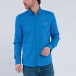 Dean Long Sleeve Button Up Shirt // Blue (M)