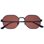 Ezra Sunglasses // Black Frame + Red Lens