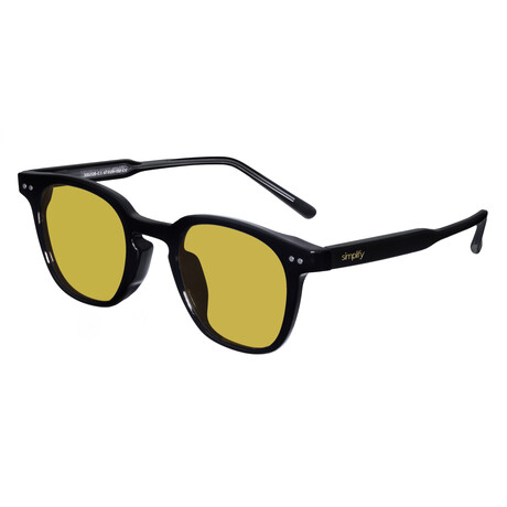 Alexander Sunglasses // Black Frame + Yellow Lens