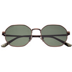 Ezra Sunglasses // Bronze Frame + Green Lens