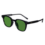 Alexander Sunglasses // Black Frame + Green Lens
