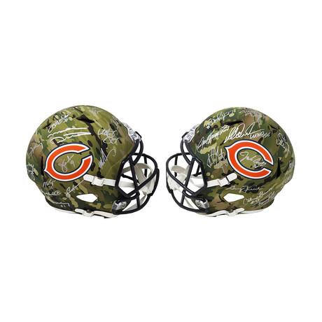 1985 Bears Team // Chicago Bears // Signed CAMO Riddell Full Size Speed Replica Helmet // #LE/20 (28 Sigs)