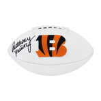 Anthony Munoz // Cincinnati Bengals // Signed White Logo NFL Football