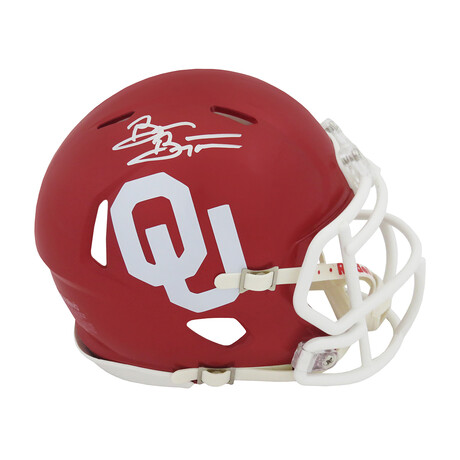 Brian Bosworth // Signed Oklahoma Sooners Riddell Speed Mini Helmet