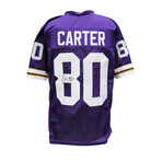 Cris Carter // Signed Purple Throwback Custom Football Jersey