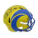 Eric Dickerson // Los Angeles Rams // Signed FLASH Riddell Full Size Speed Replica Helmet w/ "HOF'99" Inscription