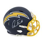 Dan Fouts // Signed Chargers Navy Throwback Riddell Speed Mini Helmet