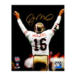 Joe Montana // San Francisco 49ers // Signed SB XXIV "Arms Raised" 8x10 Photo