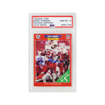 Barry Sanders // Signed Oklahoma State 1989 Pro Set Football Rookie Card #494 (PSA/DNA / Auto Grade 10)