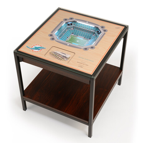 NFL // Miami Dolphins // End Table