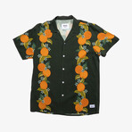 Tropical Orange Button-Up Shirt // Black (L)