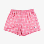 Tile Lounge Shorts // Pink (L)