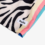 Zebra Disco Swim Shorts // Cream (XL)