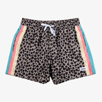 Cheetah Disco Swim Shorts // Black (L)