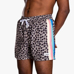 Cheetah Disco Swim Shorts // Black (2XL)
