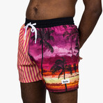 Keys Swim Shorts // Pink (S)