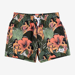 Beach Babes Swim Shorts // Green (M)