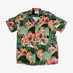 Beach Babes Button-Up Shirt // Green (S)