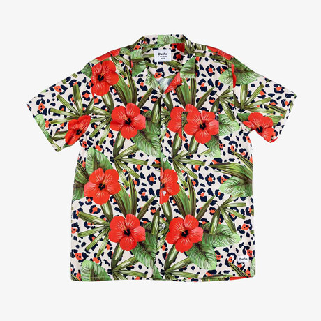 Leo Floral Button-Up Shirt // Green (XS)