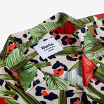 Leo Floral Button-Up Shirt // Green (S)