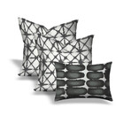 Charcoal Collection // SHIBORI LUXE + BLOT Throw Pillows // Set of 3