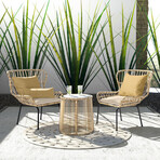 Golden Straw Collection // REMI + AMAZON Throw Pillows // Set of 3