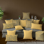 Golden Straw Collection // REMI + AMAZON Throw Pillows // Set of 3