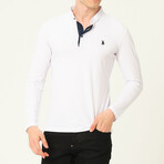 Mason Button-Up Pullover // White (X-Large)