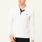 Mason Button-Up Pullover // White (X-Large)