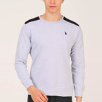 Milo Round Neck Sweatshirt // Gray (Small)