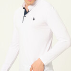 Mason Button-Up Pullover // White (X-Large)