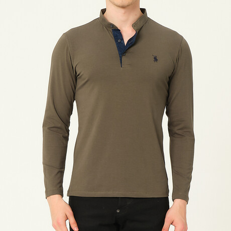 Jackson Button-Up Pullover // Olive (Small)